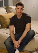 Muscled stud Hayden Stephens stripping by Colt Studio