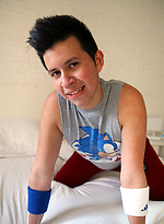 I met this really cute twink David Sans in Barcelona by Bentley Race