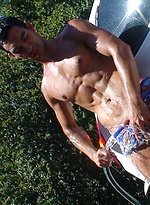 Juan gets a blowjob outdoors by Alpha Male Fuckers