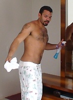 Jean Franko jerking off his uncut cock by Alpha Male Fuckers With Jean Franko