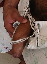 Jean Franko jerking off his uncut cock by Alpha Male Fuckers With Jean Franko