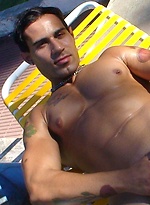 Leandro Silver jacking off outdoors by Alpha Male Fuckers