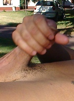 Leandro Silver jacking off outdoors by Alpha Male Fuckers