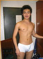 Hot Japanese guy with a nice body shows off his big cock by Japan Boyz