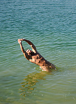 Rado and Olda naked outdoors by William Higgins