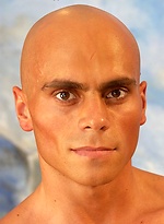 Hot bald muscle man from Czech naked by William Higgins