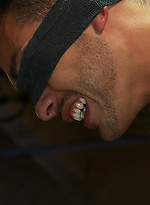 Blindfolded stud sucks strangers cocks at a party. by Bound in Public