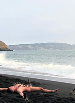 Amateur video of Micah Andrews being used and abused on a public beach. by Bound in Public