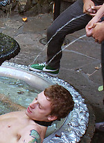 Sebastian Keys gets his ass stretched and pissed on in a public bar. by Bound in Public With Sebastian Keys