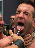 Public abused and gangbanged by Bound in Public