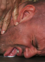 Handyman with a big cock gets tied up and used by horny dudes in the locker room. by Bound in Public