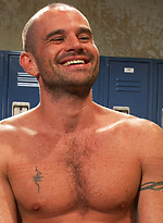 Handyman with a big cock gets tied up and used by horny dudes in the locker room. by Bound in Public
