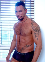 Muscle hairy hunk Tiko cums by Alpha Male Fuckers