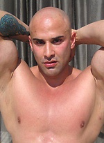 Bald muscle hunk Big Roger by Alpha Male Fuckers