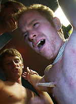 Hot Gym Trainer Gets Tied up and Gang Fucked in a Porn Store. by Bound in Public