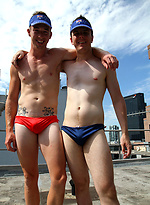Aussie boys Ryan and Brent naked on the roof by Bentley Race