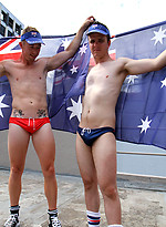 Aussie boys Ryan and Brent naked on the roof by Bentley Race