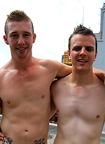 Aussie boys Ryan and Brent naked on the roof by Bentley Race