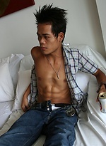 Cute Asian boy sipping beer before guzzling cum by BoyKakke