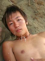 3 hot studs with huge big cocks and massive cum shoot their loads all over a sweet boy\\\\\\\'s eager face. by BoyKakke