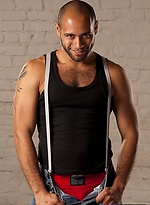 Muscled hairy dude Leo Forte naked by Club Inferno With Leo Forte