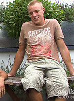 Straight Young Pup Chris Little Dives in for His First Man Kiss - How Hot... and Wet! by English Lads