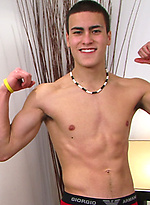 Hunky Young Personal Trainer Dilon Santos Showing off his Very Hard Uncut Erection by English Lads