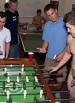 Game room sex for these college boys by HazeHim