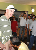 A hot creamy load on this pledges face by HazeHim