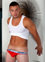 Mark Cannon runs his hands over every inch of his smooth muscle jock body then gives an incredible POV cumshot that\\\\\\\'s not to be missed. by Randy Blue