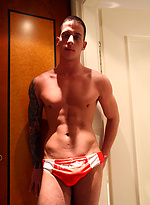 Shower time with our straight mate Kevin Lucas by Bentley Race