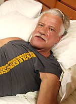 Silver daddy Dean Young shows his uncut cock by Hot Older Male