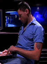 Barret Long jackoff his uncut dick by Hairy Boyz