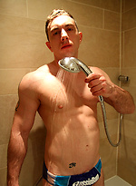 Getting wet with our muscley mate Victor Crace by Bentley Race