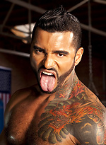 Alexsander Freitas posing by Hairy Boyz With Alexsander Freitas