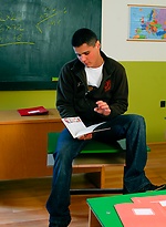Danko Bell stripping in a class room by Scary Fuckers With Danko Bell