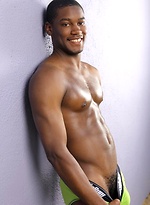 Kevin shows off his beautiful black body. and jcking off cock by Randy Blue
