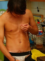 Cute latin twink Mariano Gomez jacking off dick by Boyz Party