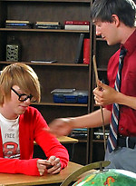 Geeky blond twink bonds with his photography teacher and submits into sucking cock by TeachTwinks