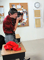Geeky blond twink bonds with his photography teacher and submits into sucking cock by TeachTwinks