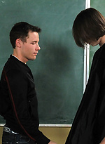 Hot twink Spencer and his see-through gown charm teacher into sex by TeachTwinks