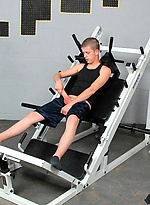 Twink at the gym working out gets to give a facial his visiting friend by TeachTwinks