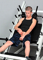 Twink at the gym working out gets to give a facial his visiting friend by TeachTwinks