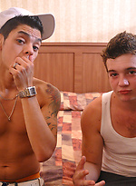 Two hot young guys flirting their way to a feast of cock sucking! by LollipopTwinks