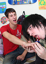 Tyler Bolt seduces his fuck friend Mike into sucking his hot emo cock! by LollipopTwinks