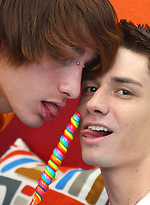 Nathan Stratus is bored with their sexual routine, so Dean Holland brings home something sweet to spice things up! by LollipopTwinks
