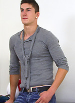 Well Known Model Josh Peters Stroking his Big Uncut Meat to a Climax by English Lads