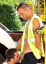 Truck driver gets a blowjob by UKNakedmen