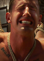 Ripped and tall biker, Cliff Jensen ties up and fuck the hell out of conservative business man, Troy Daniels. by Bound Gods With Cliff Jensen,Troy Daniels