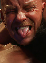 Two muscle studs are getting heavy corporal and fucked during a live show. by Bound Gods